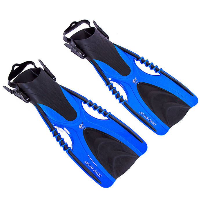 

Ласты для плавания Dolvor открытые Deep Shark размер L-XL (42-46) синие
