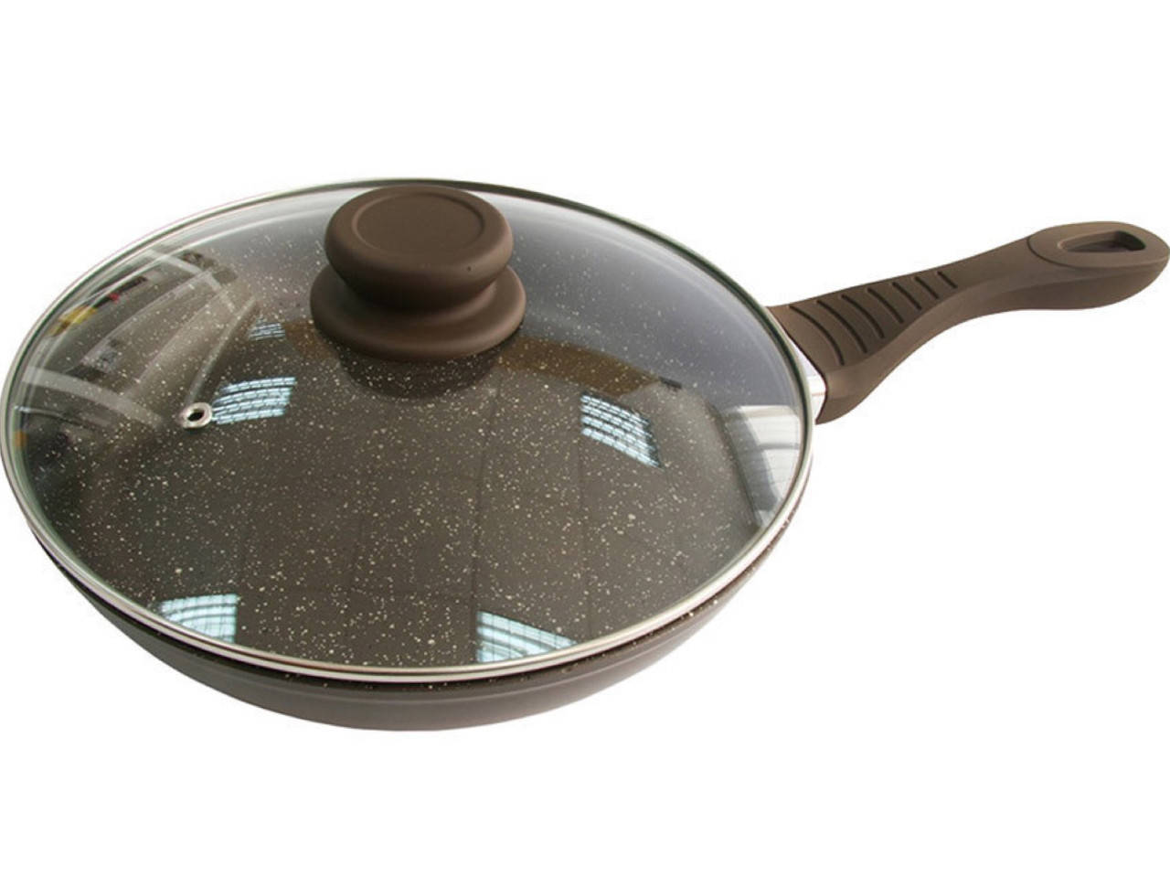 

Сковорода мрамоная Lessner Chocolate 28(см) с крышкой (88364-28)