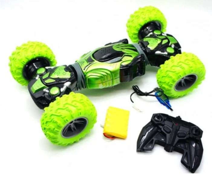 

Машина-перевертыш трюковая на радиоуправлении Champion 34 см Зеленый