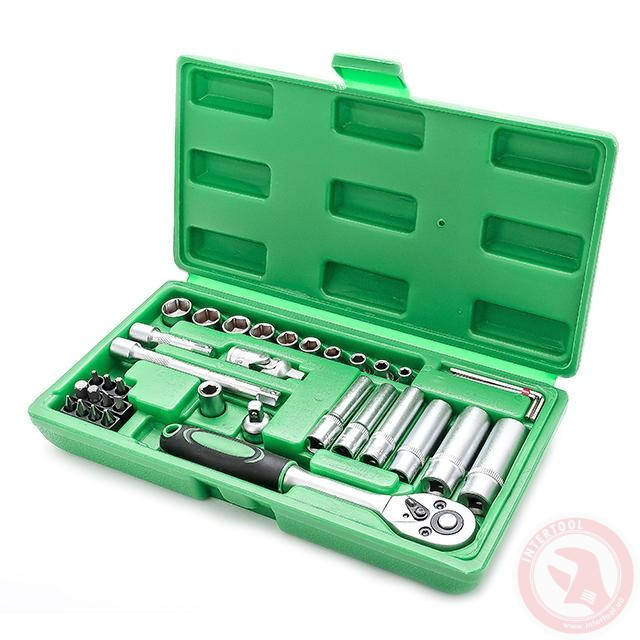 

Профессиональный набор инструментов Intertool 1/4", ET-6036SP