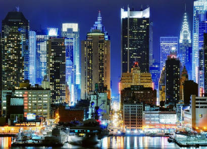 

Фотообои Ночной город 140*196 (8л)