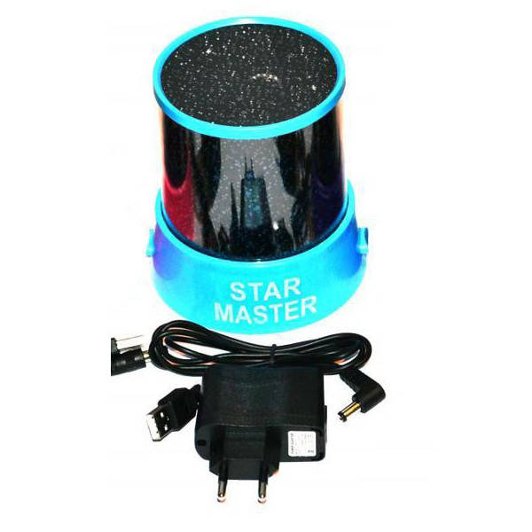 

Проектор звёзд STAR MASTER + USB шнур + адаптер!, Голубой