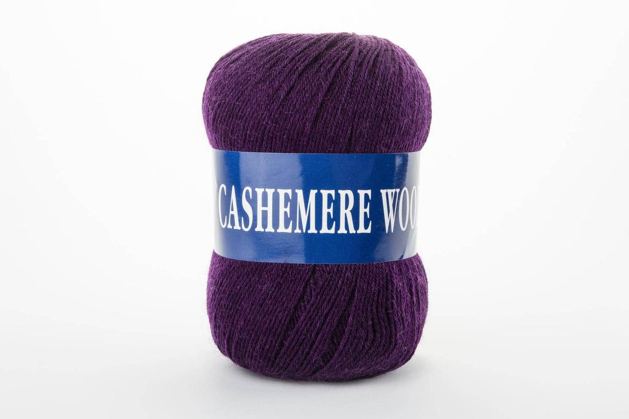 

Пряжа кашемировая Lana Cashemere Wool, Color No.1026 баклажан