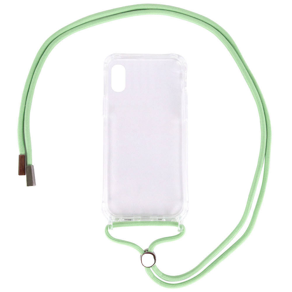 

Чехол TPU Crossbody Transparent для Apple iPhone XS Max (6.5"), Мятный
