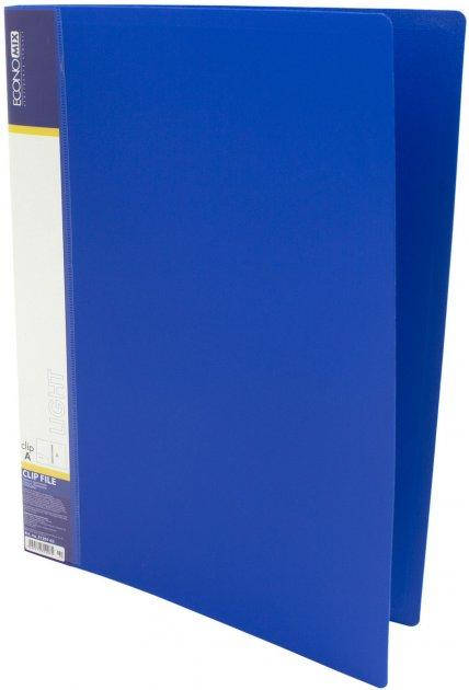 

Папка-вуса "Economix" E31207-02 A4 пласт. CLIP A синя, Синий