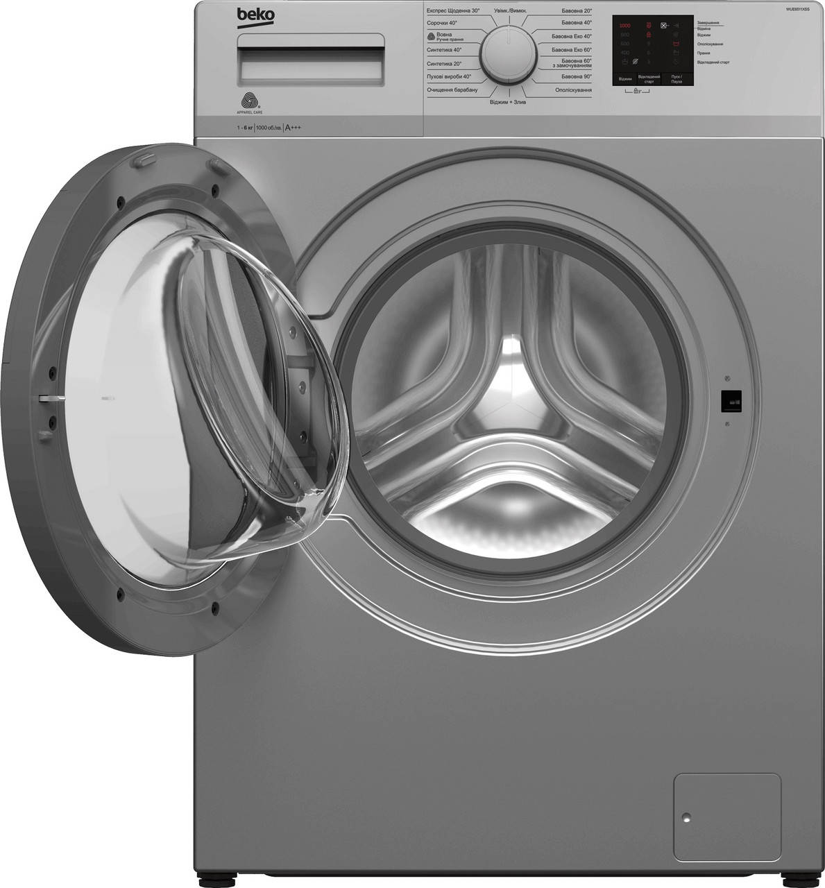 

Стиральная машина BEKO WUE 6511 XSS,6кг/1000об./Сірий колір