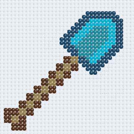 

Детская алмазная мозаика Origami Майнкрафт Лопата 10*10 см