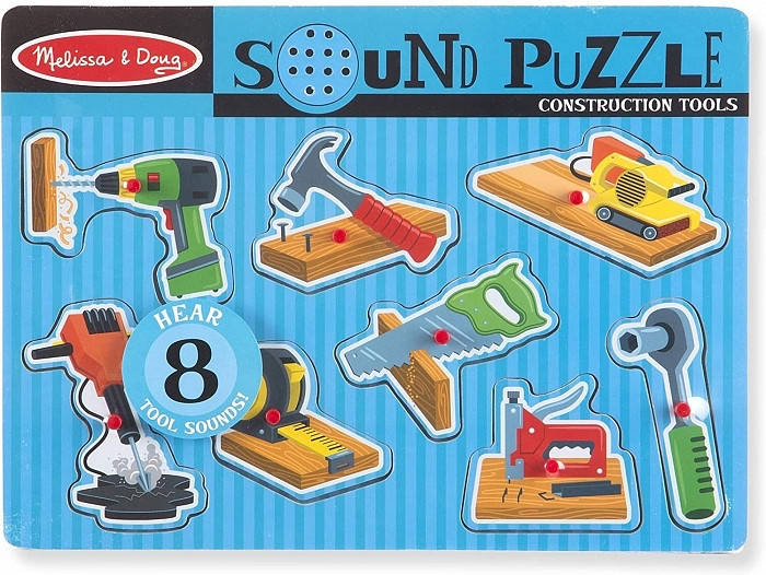 

Звуковые пазлы ТМ Melissa&Doug Строительные инструменты