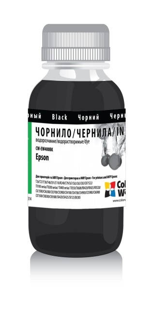

Чернила ColorWay Epson T26, C91 Black EW400Bk (100 мл.) для 4-х цветных принтеров
