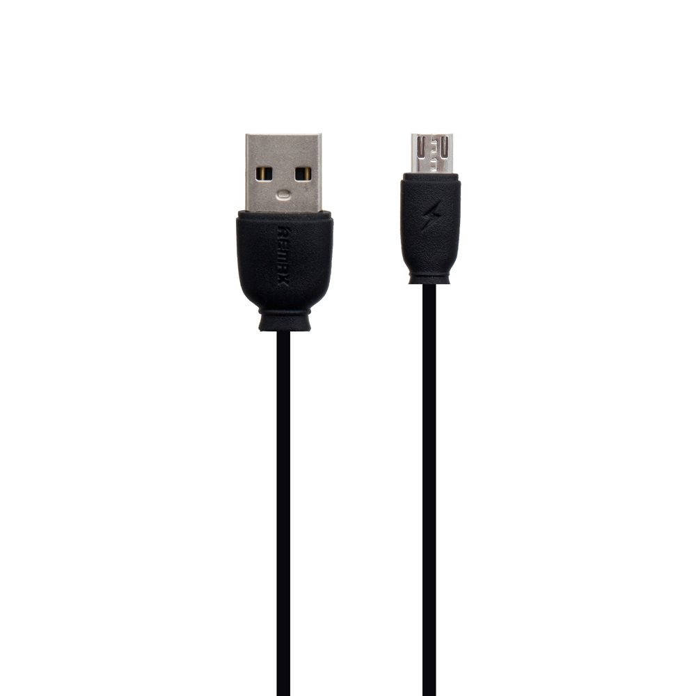 

USB кабель Remax RC-134m 1m Micro чёрный, Черный
