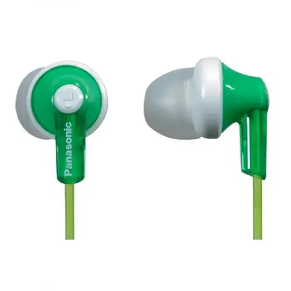 

Проводные наушники Panasonic RP-HJE118GU Green вакуумные без микрофона, Зелёный