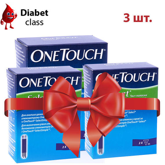 

Тест полоски One Touch Select (Ван Тач Селект) №50 3 упаковки