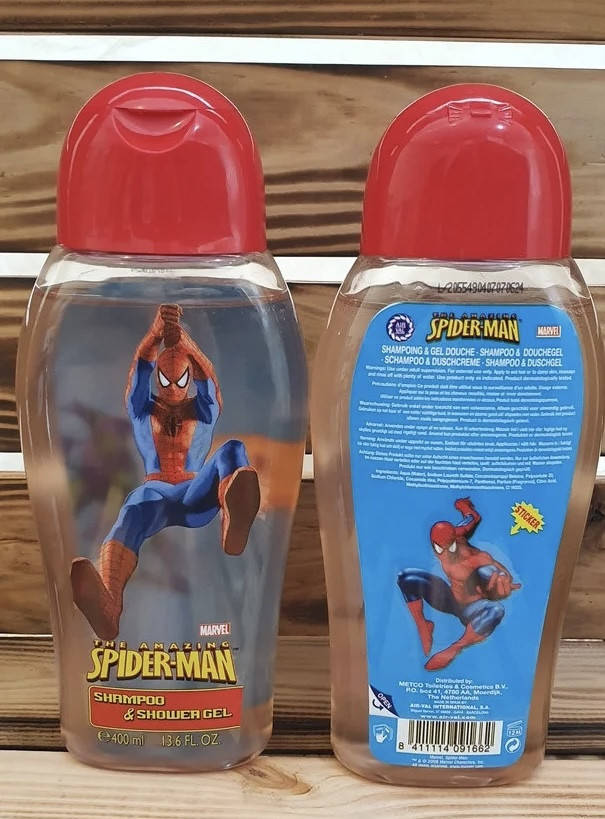 

Дитячий гель для душу+шампунь Marvel-The Amazing Spider-Man Shampoo & Shower Gel 400мл (Іспанія).