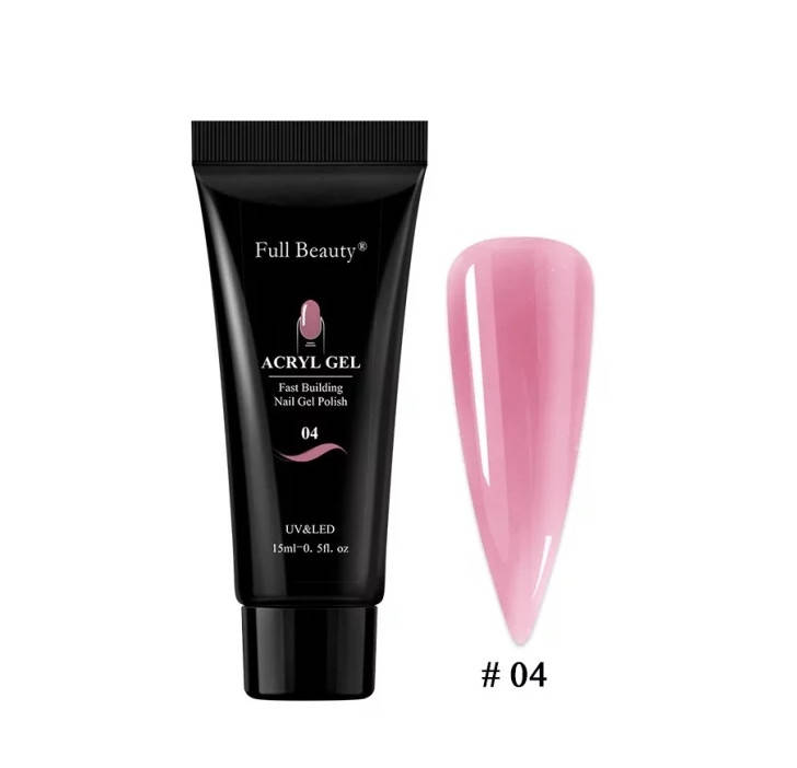 

15мл.Полигель Акрил гель, акригель для наращивания и укрепление ногтей Full Beauty