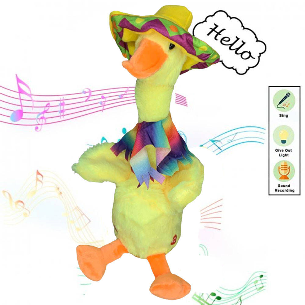 

Интерактивная Игрушка-Повторюшка Dansing duck / Музыкальная игрушка, Желтый