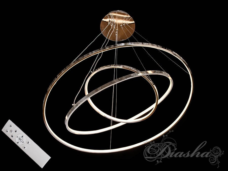 

Подвесная светодиодная люстра кольца MD9079-3HR-800+600+400 dimmer, Белый