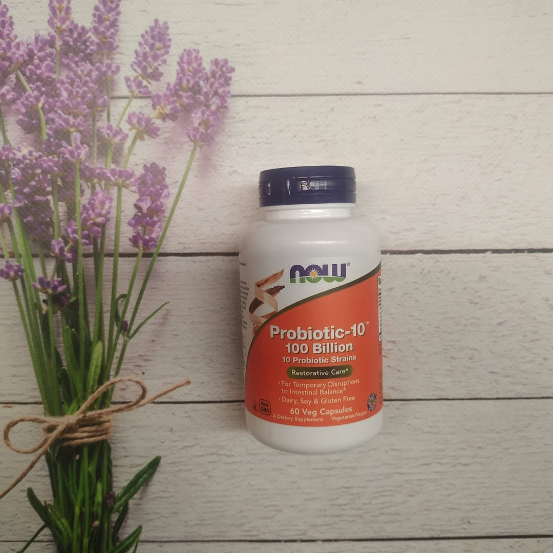 

Now Foods Probiotic-10 100 billion 60 veg caps , пробиотик пребиотик probiotics