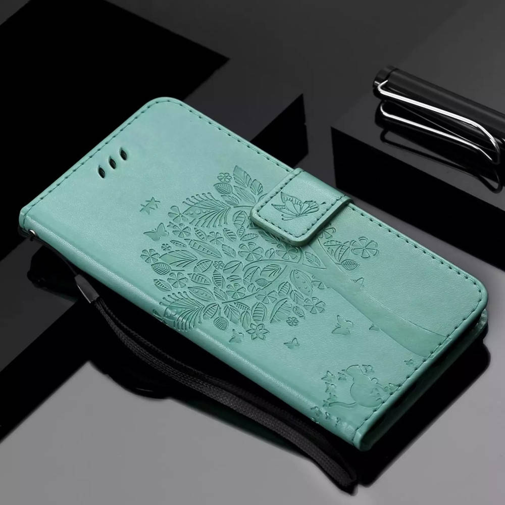 

Обложка Xiaomi Poco M4 Pro 5G (чехол кот и дерево) Бирюзовый