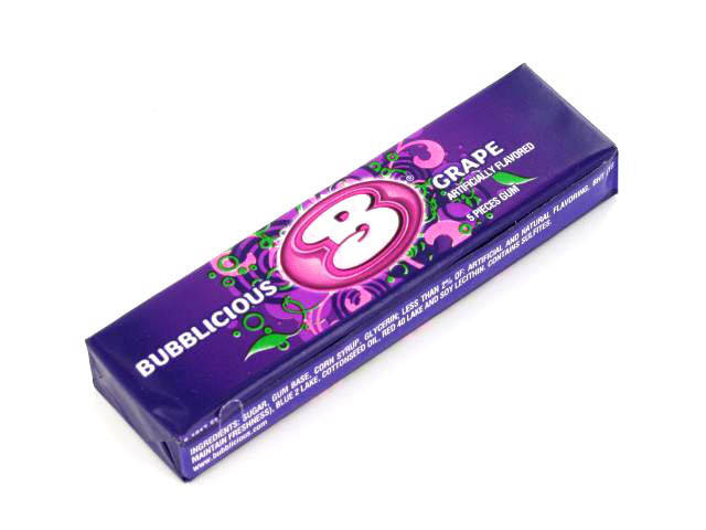 

Жевательная резинка Grape Bubblicious, 48 г