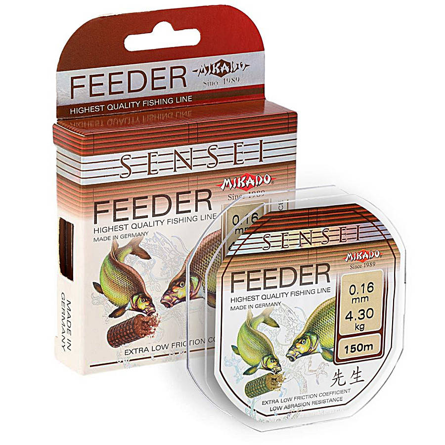 

Леска Mikado Sensei Feeder 30м 0,14мм 3,3кг (черный)