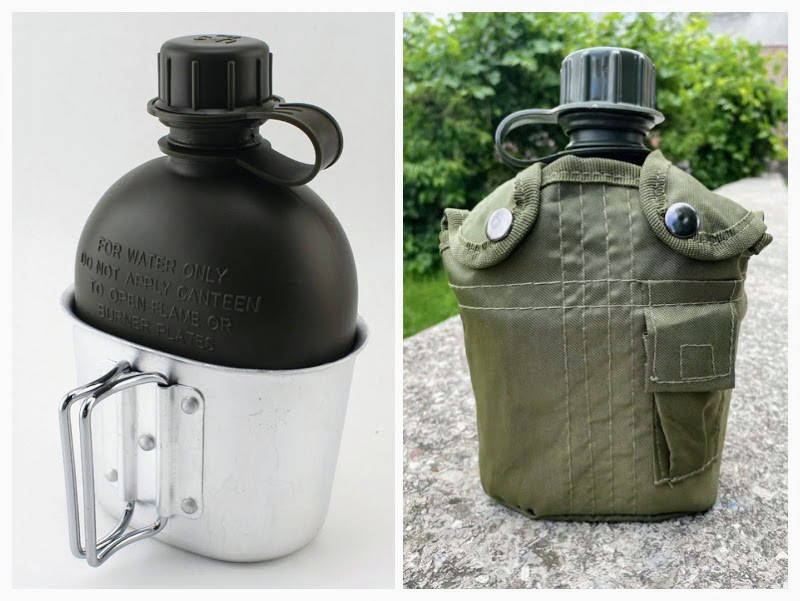 

Фляга походная с котелком в чехле 1 л / Армейская фляга с котелком / Туристическая фляга 3 в 1, Оливковый