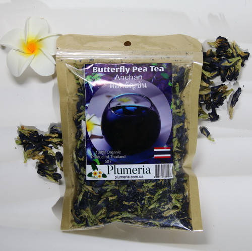 

Тайский синий чай ''Анчан'' высший сорт, Plumeria (50g)