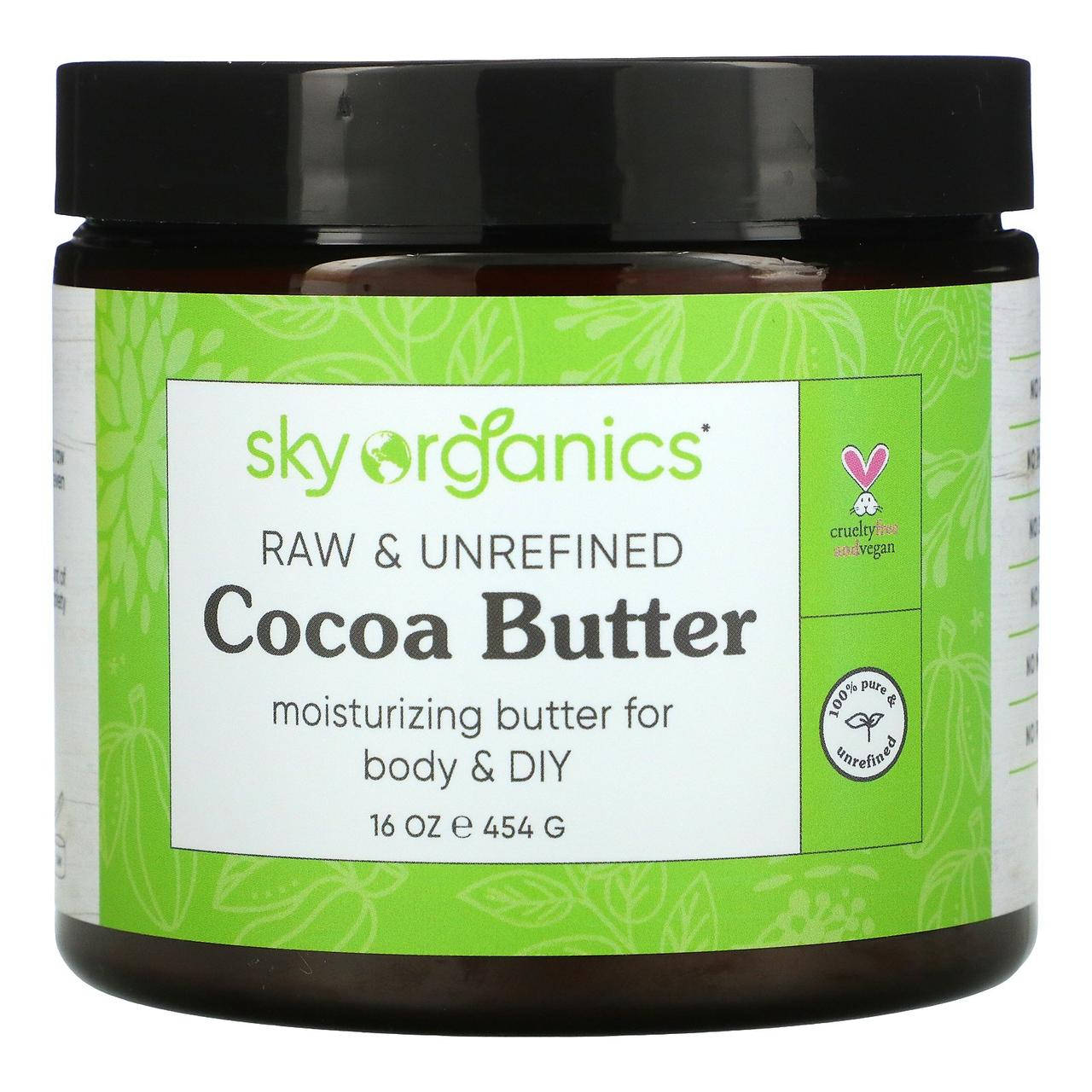 

Sky Organics, необработанное и нерафинированное масло какао, 454 г, (16 унций)