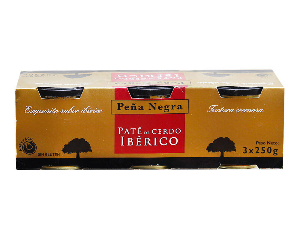 

Паштет печеночный свиной иберийский Pena Negro Iberico Pate, 3шт*250г