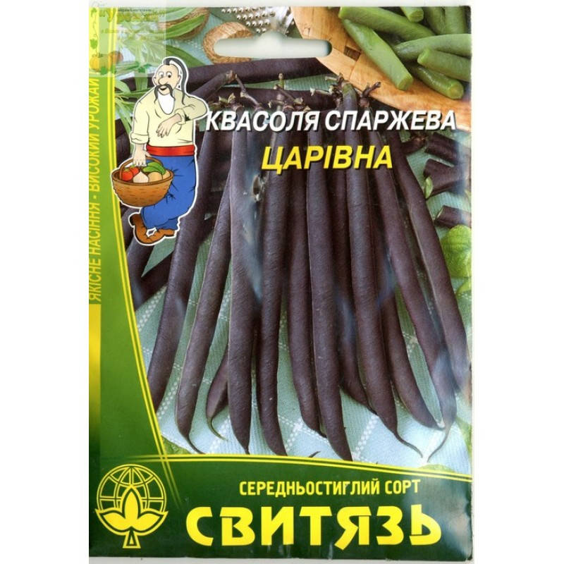 

Семена фасоль спаржевая кустовая фиолетовая Царевна, 15 г