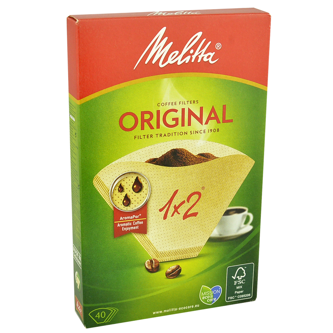 

Фильтр-пакеты для кофе Melitta №2, 40шт/упак 18уп/1ящ