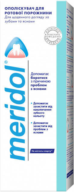 

Ополаскиватель для полости рта для ежедневного ухода Meridol Mouthwash, 400 ml