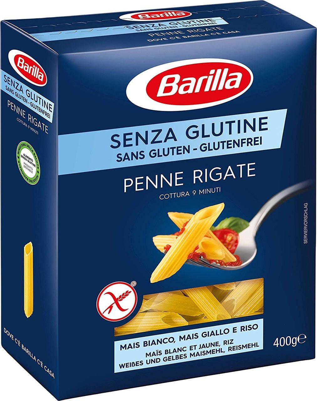 

Макаронные изделия БЕЗ ГЛЮТЕНА Penne Rigate Barilla 400г