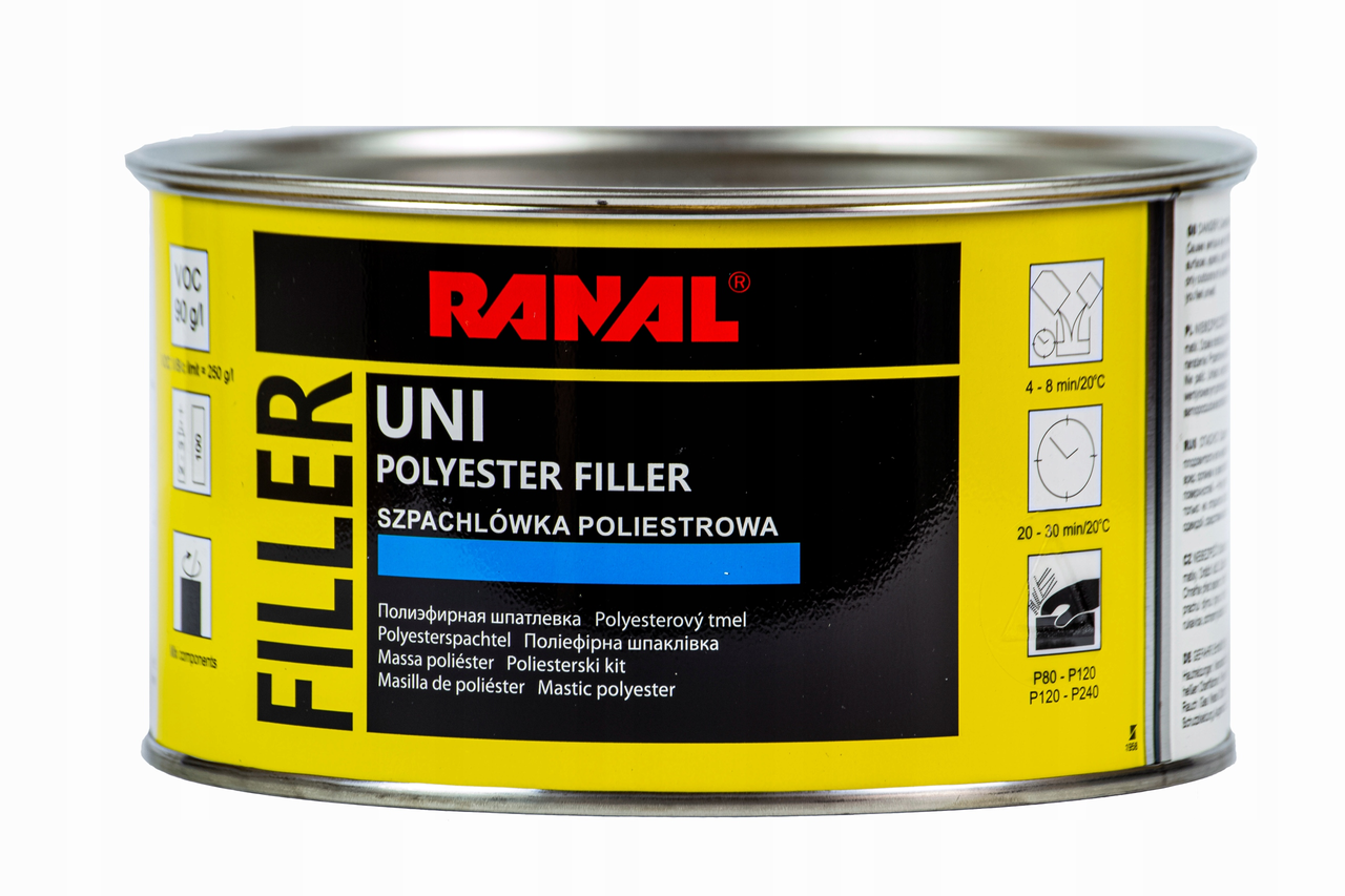 

Шпатлевка полиэфирная универсальная Ranal UNI 1,9кг 155571