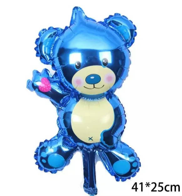 

Фольгированный воздушный шар Медведь голубой, 41х25 см