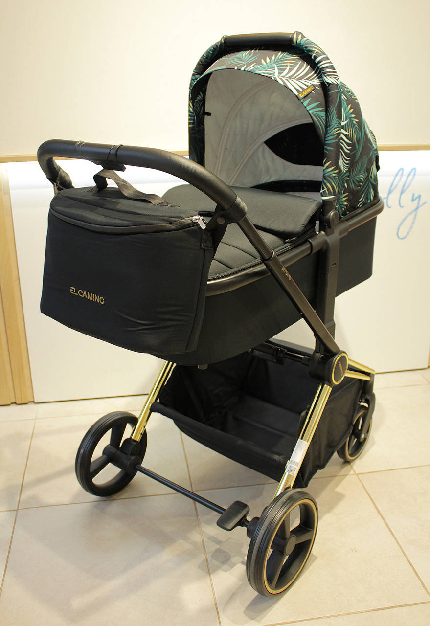 

Универсальная коляска 2в1 El Camino Persona Персона ME 1091 Black Green Palm
