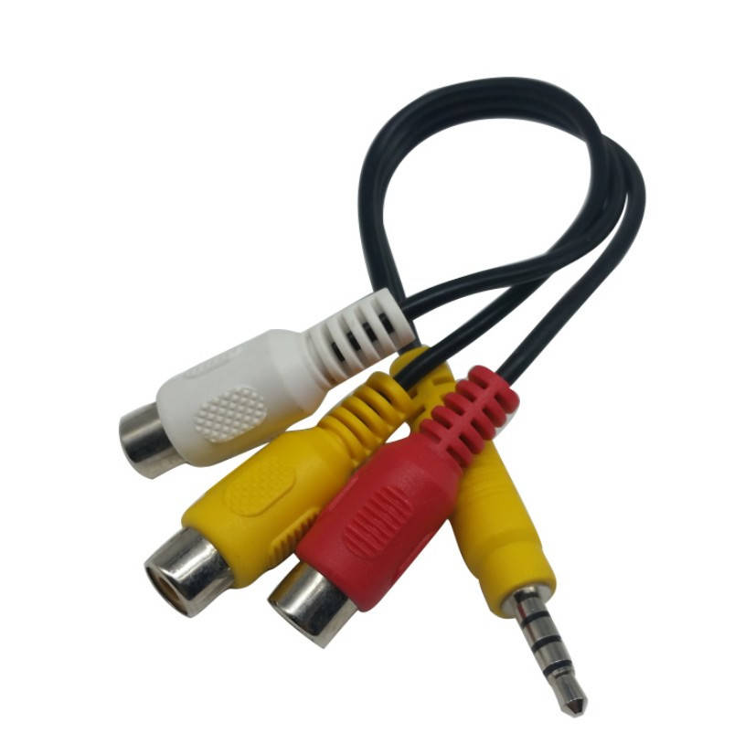

3,5 jack-3 RCA мама 20 см
