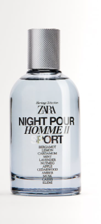 

Парфюмированная вода ZARA Night Pour Homme ll Sport (EDP 100 ml)