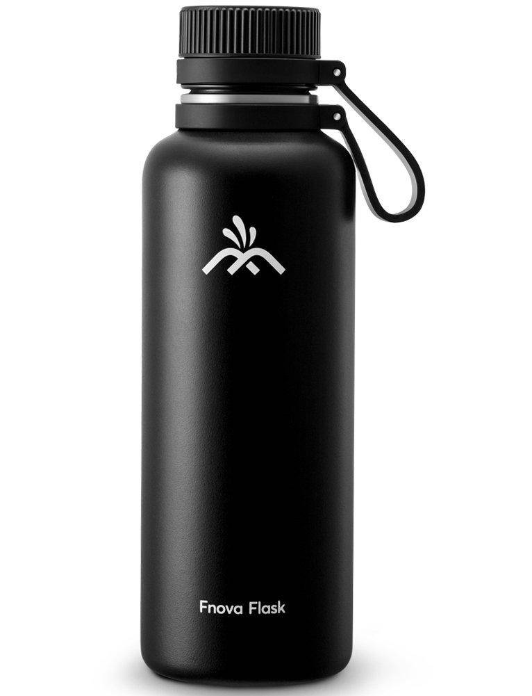 

Термос с двойной стенкой Fnova Flask wide mouth 0.7L, Черный