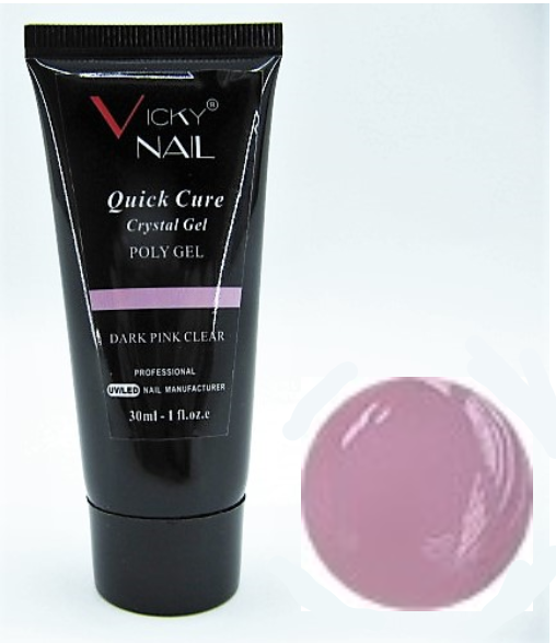 

ГЕЛЬ ГИБРИД ПОЛИГЕЛЬ (ТЕМНО РОЗОВЫЙ ) VICKY NAIL