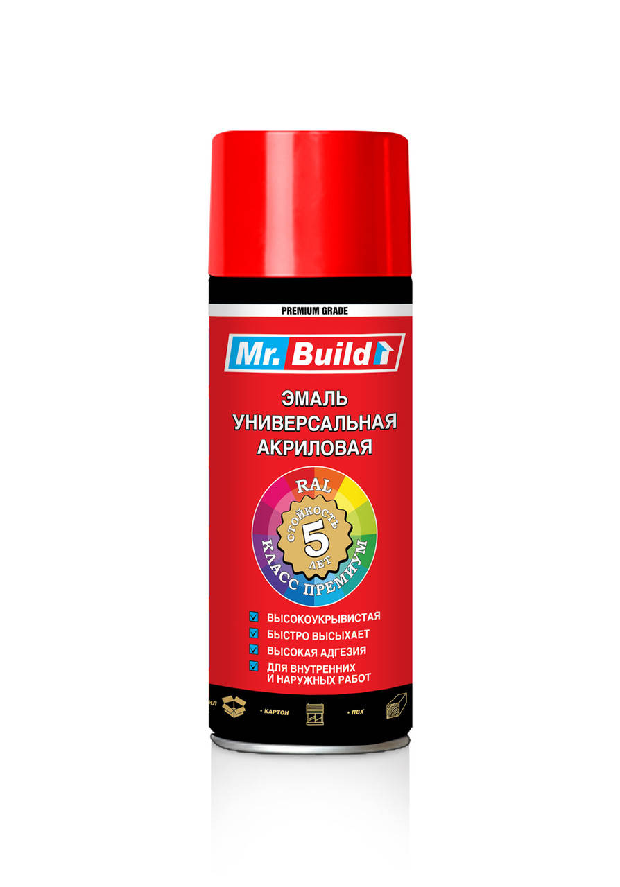 

Эмаль универсальная 1036 золото аэрозоль Mr. Build 400 мл (MB1036)