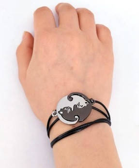 

Браслеты парные для друзей Котики - best friends