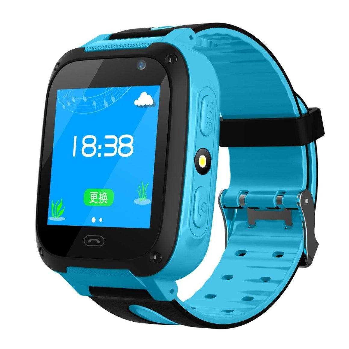 

Детские Смарт часы с GPS S4 Голубые Smart Baby Watch Смарт часы детские