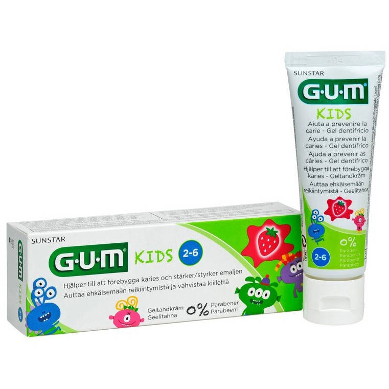 

Детская зубная паста-гель Gum Kids 2-6 лет, 50 мл