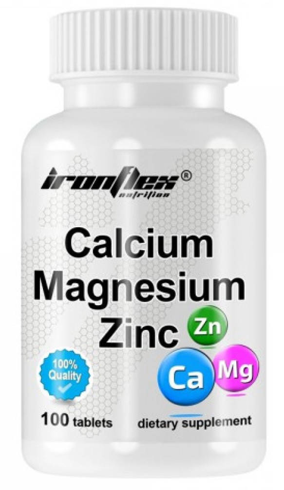 

Комплекс минералов IronFlex - Calcium Magnesium Zinc (100 таблеток)