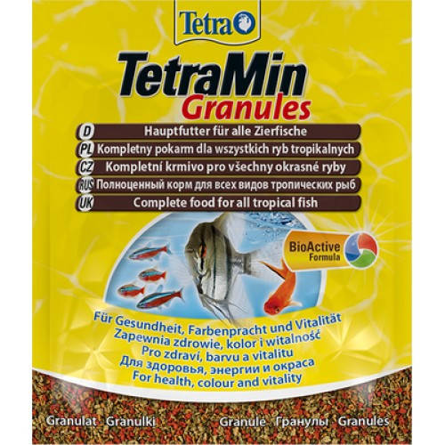 

TetraMin Granules - основной корм для всех видов рыб, 15 гр