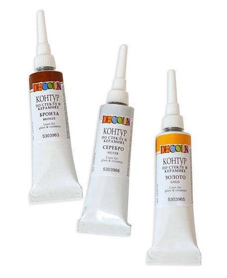 

Контур для стекла и керамики бронза "Decola" 18 мл