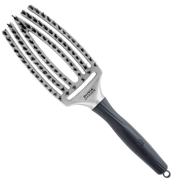 

Щетка для волос Olivia Garden Finger Brush Trinity Purity, серебро (ID1690)