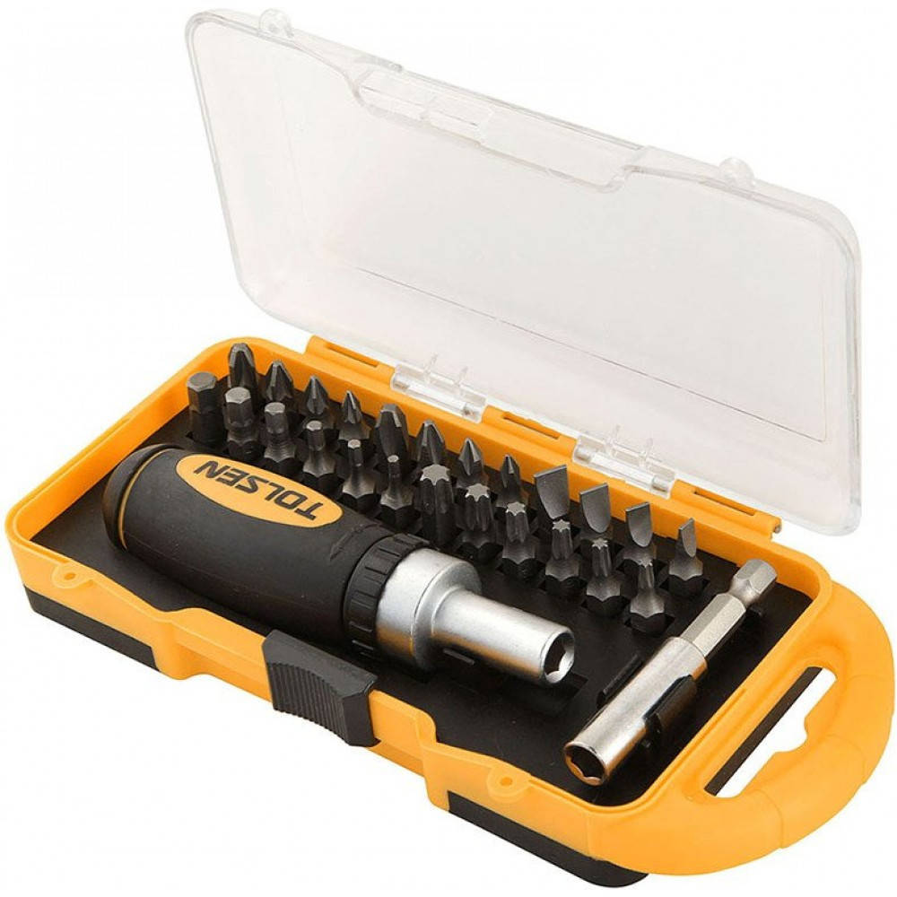 

Набор бит с рукояткой Tolsen 26 предметов (20034)