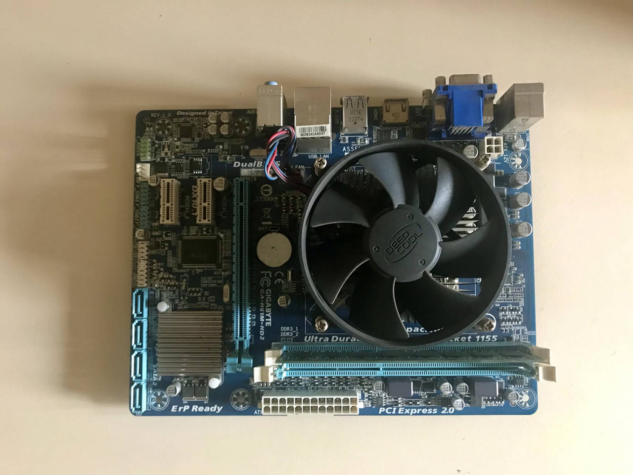 

Комплект материнська плата s1155 + процесор + кулер