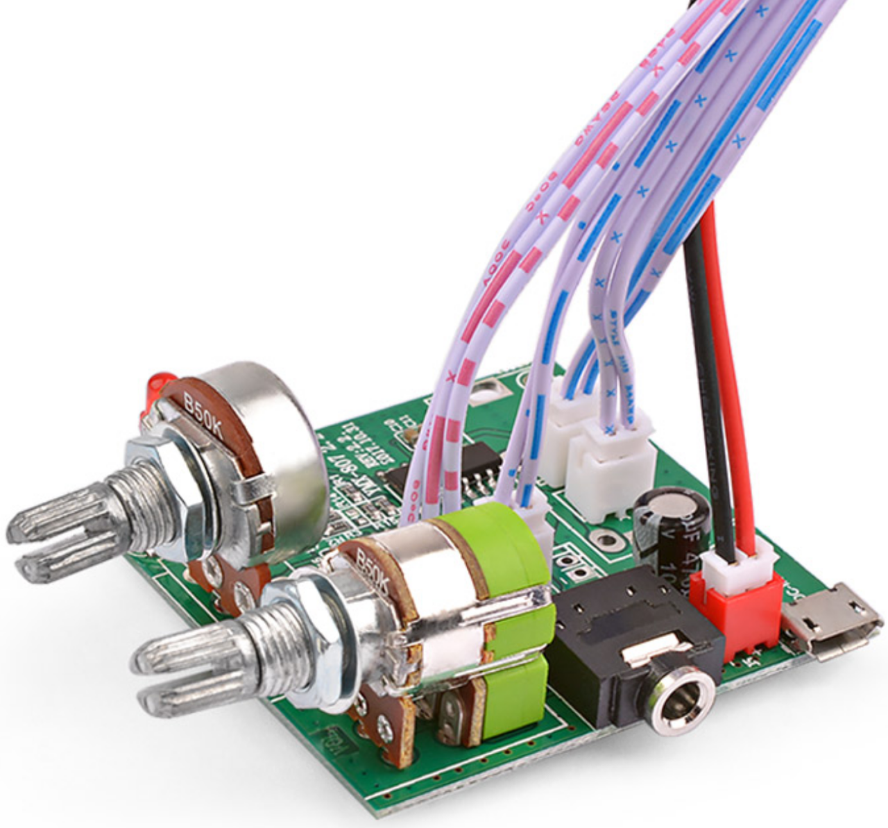 

Аудио усилитель 2.1 2х5Вт + 10Вт (сабвуфер) 5В 2А стерео с сабвуфером